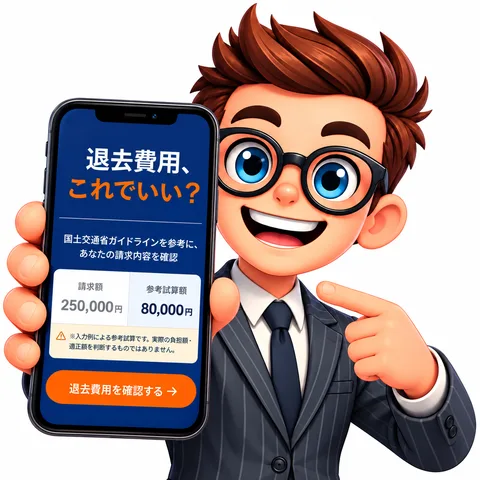 アプリの画面を見せるしんだん君
